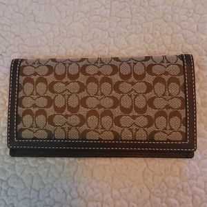 COACH checkbook cover/receipt holder